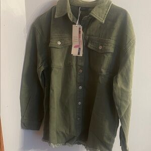 Olive Green Jean Jacket